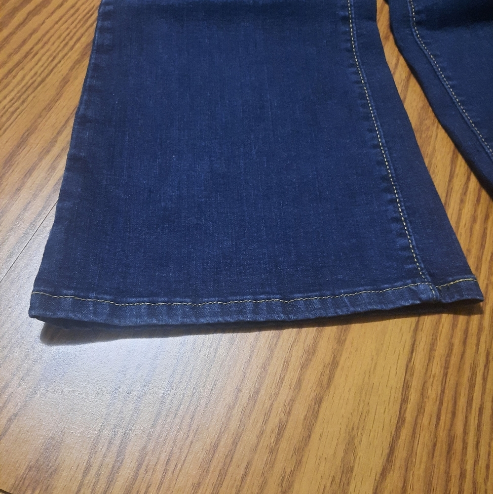 Levi Strauss Gold simply stretch mid rise bootcut dark denim women's 14R 34x32 - Picture 3 of 11